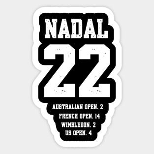 NADAL 22 GRANDSLAM TITLE Sticker